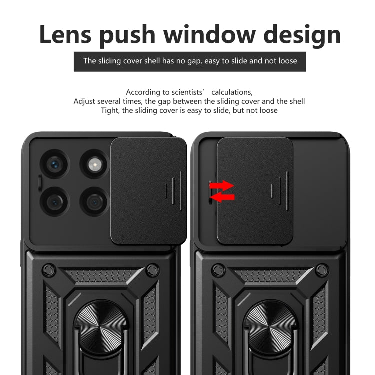 For Honor X8b Sliding Camera Cover Design TPU+PC Phone Case(Blue) - Honor Cases by PMC TechLife | Online Shopping South Africa | PMC TechLife | Buy Now Pay Later Mobicred