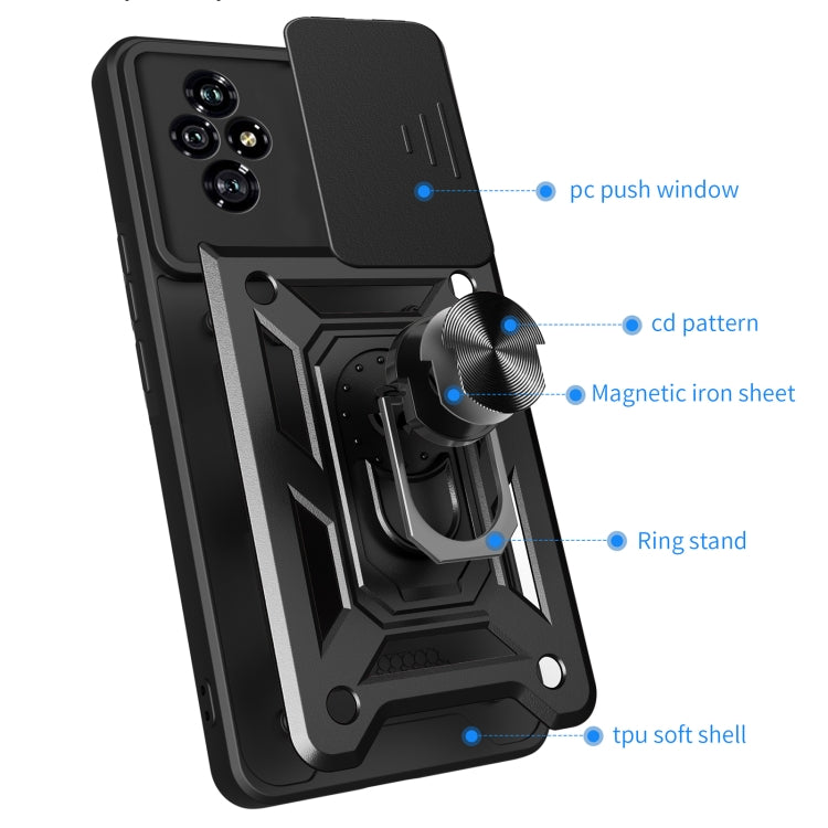 For Honor 200 Sliding Camera Cover Design TPU+PC Phone Case(Black) - free shipping - PMC TechLife - Order now!