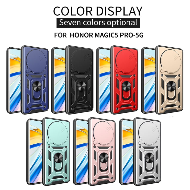 For Honor Magic5 Pro Sliding Camera Cover Design TPU+PC Phone Case(Green) - free shipping - PMC TechLife - Order now!