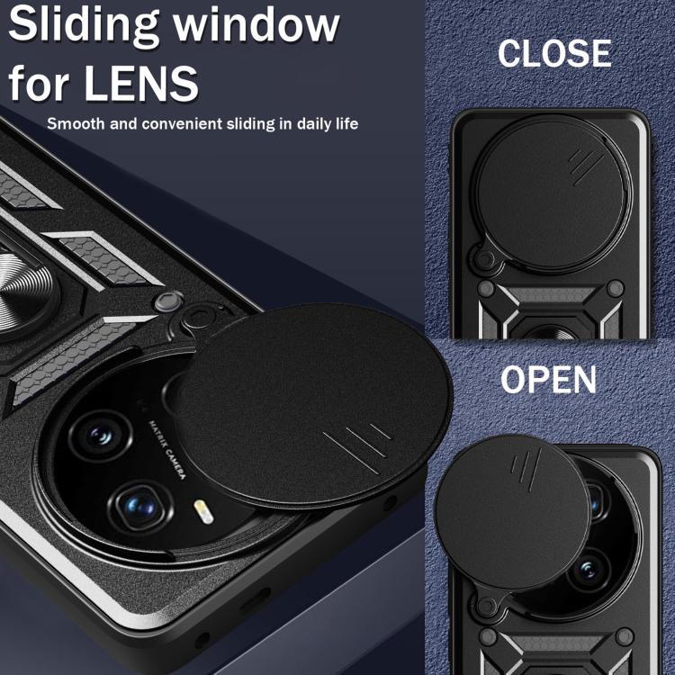For Honor Magic7 Pro Sliding Camera Cover Design TPU+PC Phone Case(Rose Gold) - free shipping - PMC TechLife - Order now!
