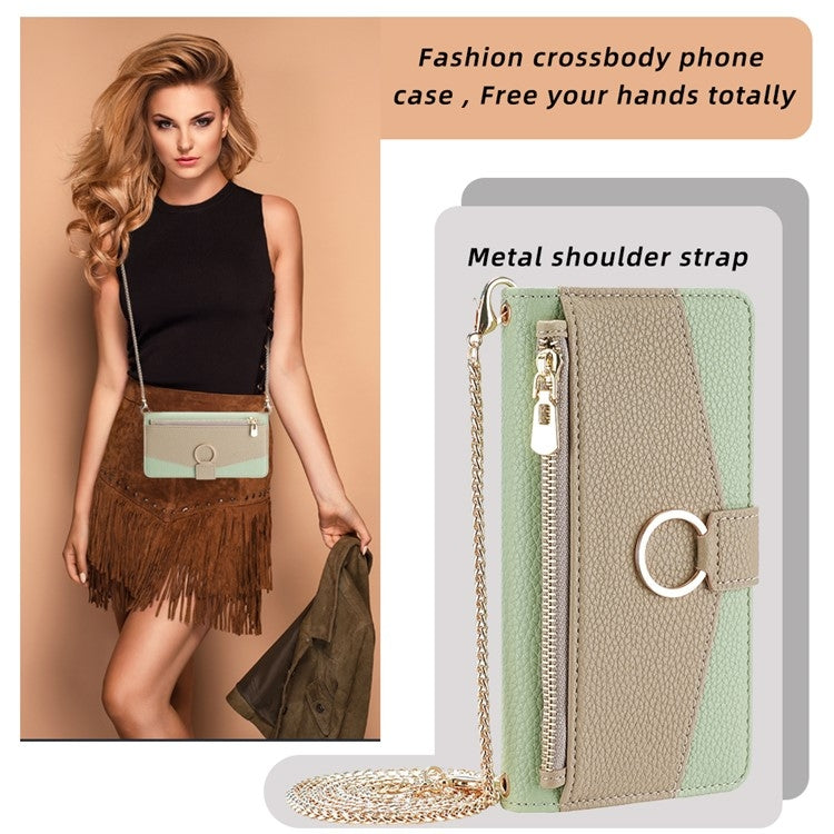 For Huawei P50 Crossbody Litchi Texture Leather Phone Case(Green) - Huawei Cases by PMC TechLife | Online Shopping South Africa | PMC TechLife | Buy Now Pay Later Mobicred