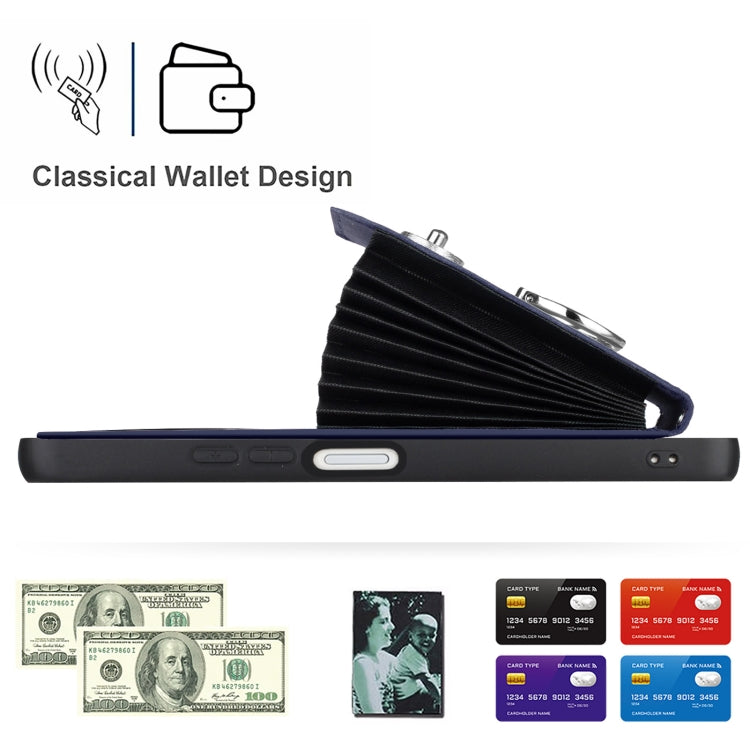 For Xiaomi Redmi A3 4G Organ Card Bag Ring Holder PU Phone Case(Blue) - free shipping - PMC TechLife - Order now!