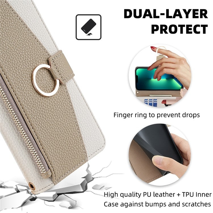 For OnePlus 11 Crossbody Litchi Texture Leather Phone Case(White) - OnePlus Cases by PMC TechLife | Online Shopping South Africa | PMC TechLife | Buy Now Pay Later Mobicred