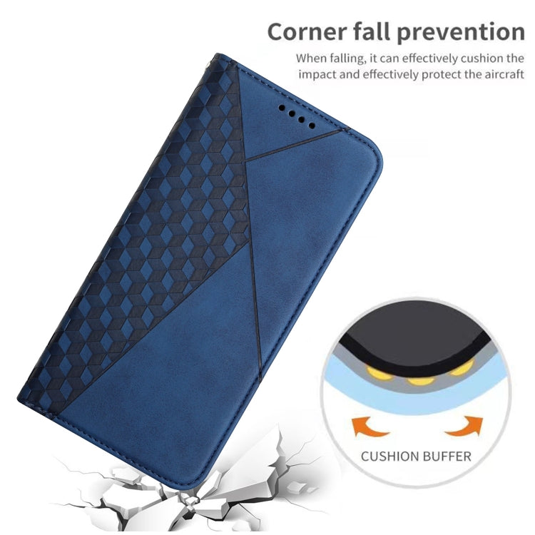 For Tecno Spark Go 2024 / POP 8 Diamond Splicing Skin Feel Magnetic Leather Phone Case(Blue) - Tecno Cases by PMC Jewellery | Online Shopping South Africa | PMC Jewellery | Buy Now Pay Later Mobicred