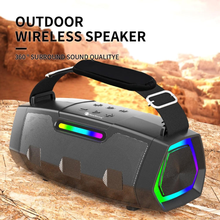 NewRixing NR2033 Portable TWS Wireless Bluetooth Speaker(Grey) - free shipping - PMC Jewellery - Order now!