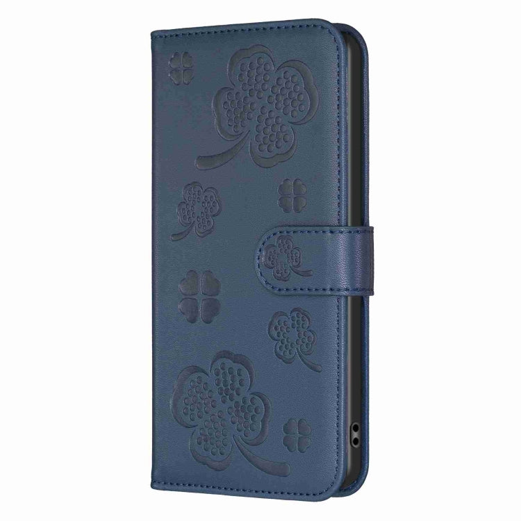For Xiaomi 13 Ultra Four-leaf Embossed Leather Phone Case(Blue) - 13 Ultra Cases by PMC TechLife | Online Shopping South Africa | PMC TechLife | Buy Now Pay Later Mobicred