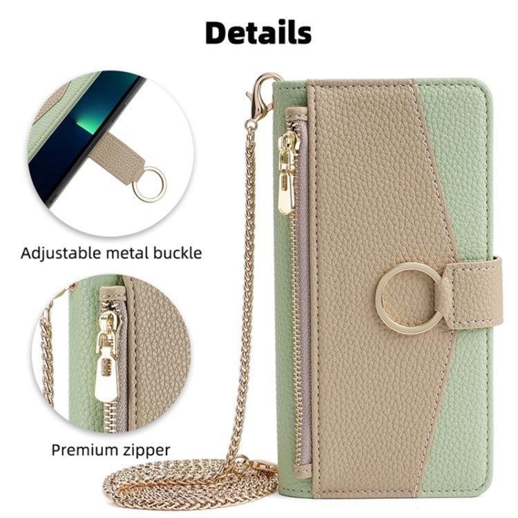 For Google Pixel 7a Crossbody Litchi Texture Leather Phone Case(Green) - Google Cases by PMC TechLife | Online Shopping South Africa | PMC TechLife | Buy Now Pay Later Mobicred