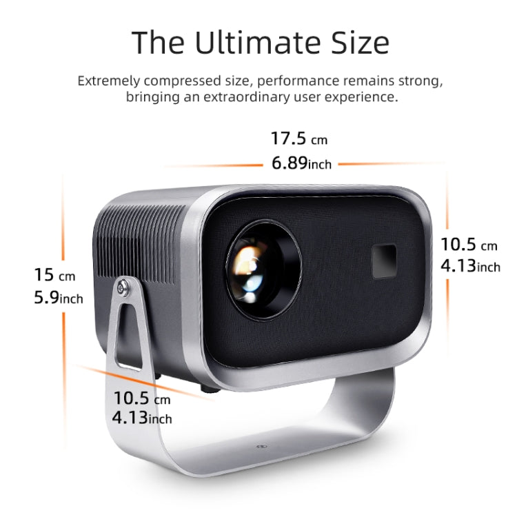 A003 150 Lumens 1280x720P 360 Degree Rotating LED Mini Same Screen Projector, Specification:AU Plug - LED Projector by PMC Jewellery | Online Shopping South Africa | PMC Jewellery | Buy Now Pay Later Mobicred