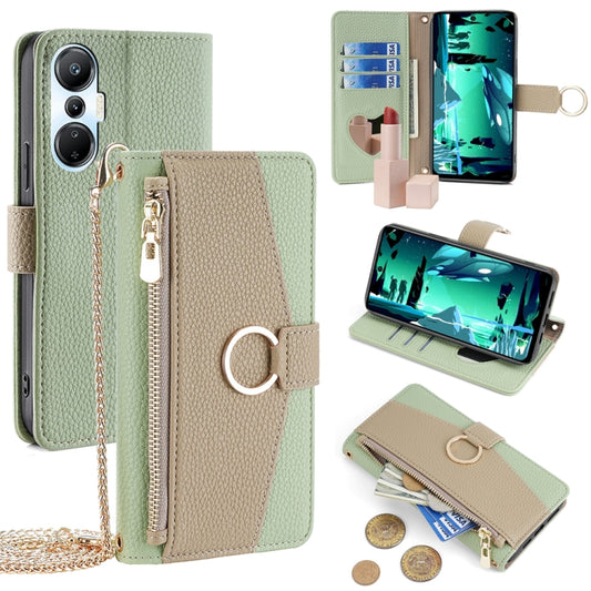 For Infinix Hot 20S Crossbody Litchi Texture Leather Phone Case(Green) - Infinix Cases by PMC Jewellery | Online Shopping South Africa | PMC Jewellery | Buy Now Pay Later Mobicred