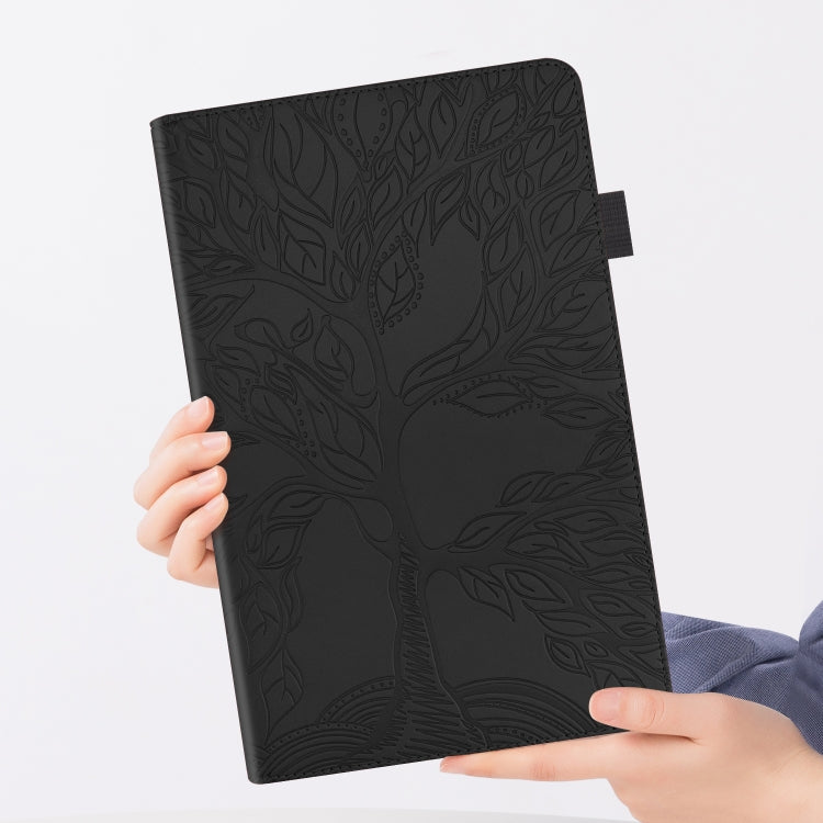 For Lenovo Tab P12 / Xiaoxin Pad Pro 12.7 2025 Life Tree Series Horizontal Flip Leather Tablet Case(Black) - Lenovo by PMC TechLife | Online Shopping South Africa | PMC TechLife | Buy Now Pay Later Mobicred