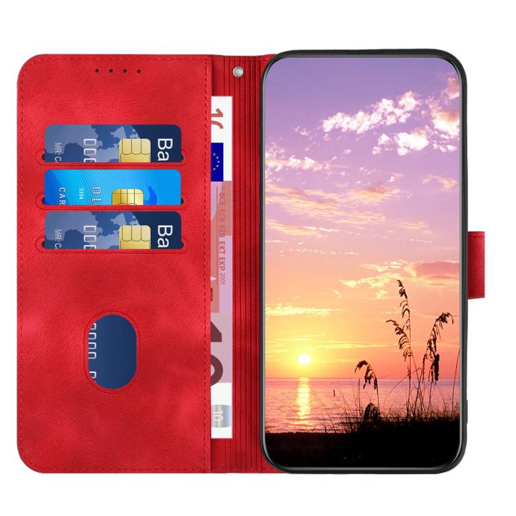 For iPhone 17 Air YX0060 Elephant Head Embossed Phone Leather Case with Lanyard(Red) - free shipping - PMc TechLife - Order now!
