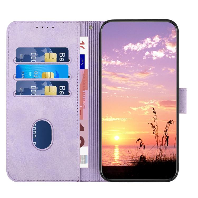 For iPhone 17 Pro Max YX0060 Elephant Head Embossed Phone Leather Case with Lanyard(Light Purple) - free shipping - PMc TechLife - Order now!
