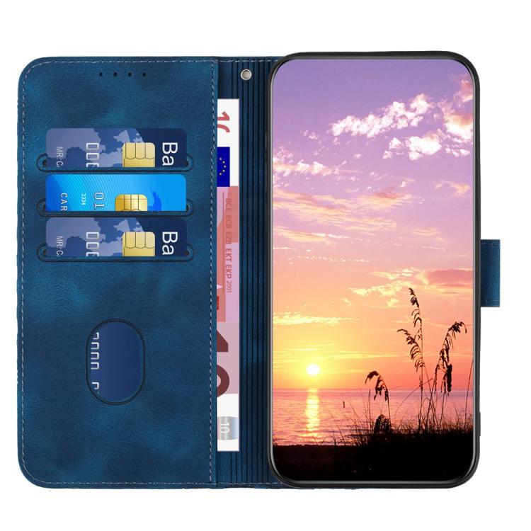 For iPhone 17 Pro Max YX0060 Elephant Head Embossed Phone Leather Case with Lanyard(Royal Blue) - free shipping - PMc TechLife - Order now!