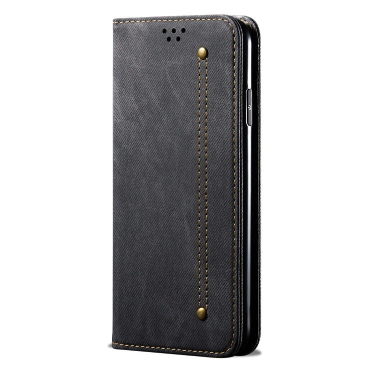 For Motorola Moto G34 Denim Texture Flip Leather Phone Case(Black) - free shipping - PMC TechLife - Order now!