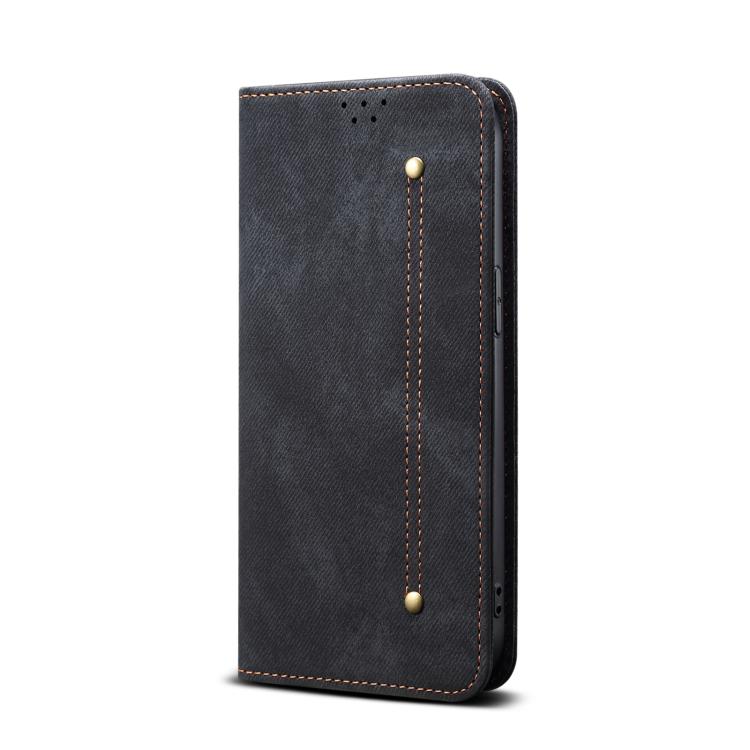 For Motorola Edge 60 Denim Texture Flip Leather Phone Case(Black) - free shipping - PMC TechLife - Order now!