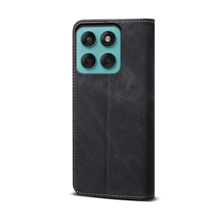 For Motorola Moto G56 5G Denim Texture Flip Leather Phone Case(Black) - free shipping - PMC TechLife - Order now!