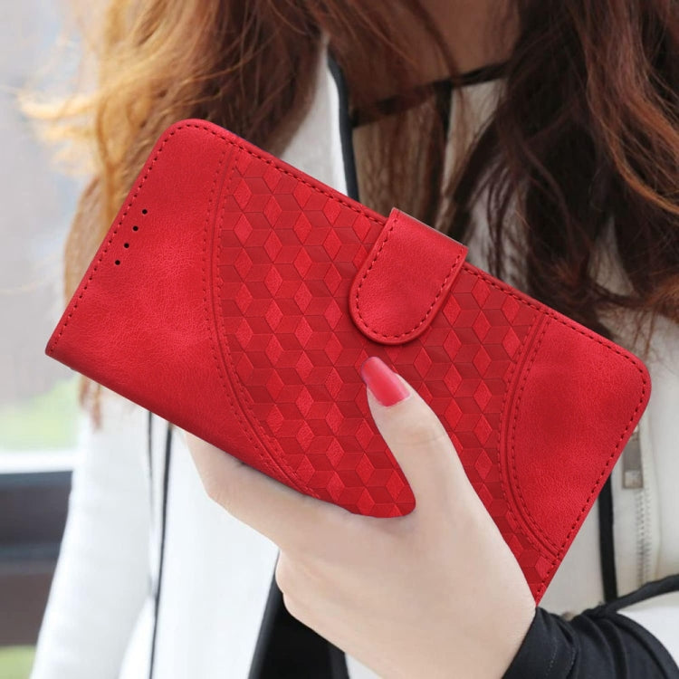 For Motorola Edge 5G 2024 YX0060 Elephant Head Embossed Phone Leather Case with Lanyard(Red) - Motorola Cases by PMC Jewellery | Online Shopping South Africa | PMC Jewellery | Buy Now Pay Later Mobicred