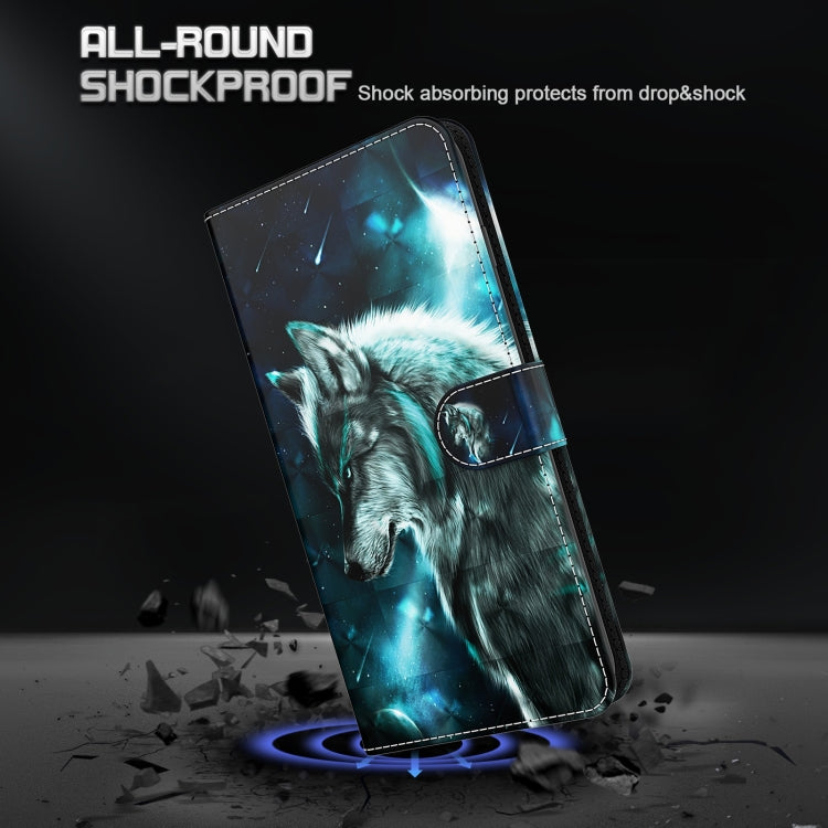 For Xiaomi Redmi Note 13 Pro+ 3D Painting Pattern Flip Leather Phone Case(Wolf) - Note 13 Pro+ Cases by PMC TechLife | Online Shopping South Africa | PMC TechLife | Buy Now Pay Later Mobicred