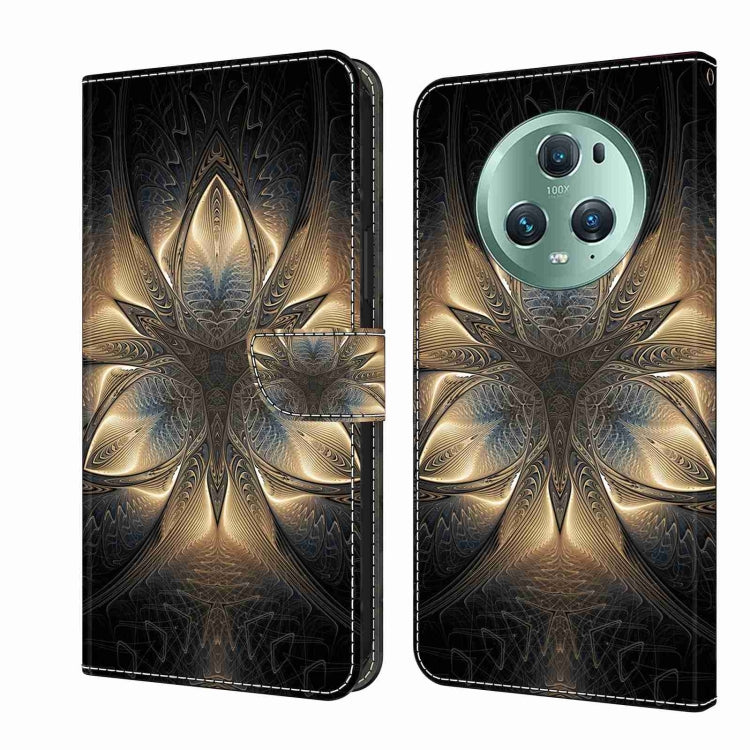 For Honor Magic5 Pro Crystal 3D Shockproof Protective Leather Phone Case(Luminous Building) - Honor Cases by PMC TechLife | Online Shopping South Africa | PMC TechLife | Buy Now Pay Later Mobicred