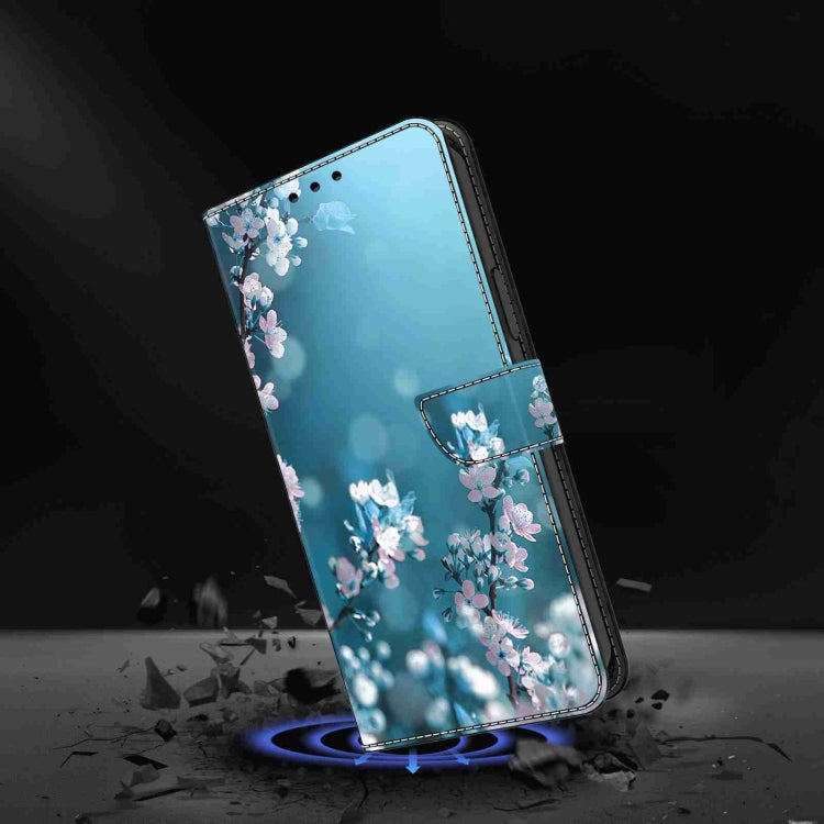 For Honor Magic5 Pro Crystal 3D Shockproof Protective Leather Phone Case(Plum Flower) - Honor Cases by PMC TechLife | Online Shopping South Africa | PMC TechLife | Buy Now Pay Later Mobicred