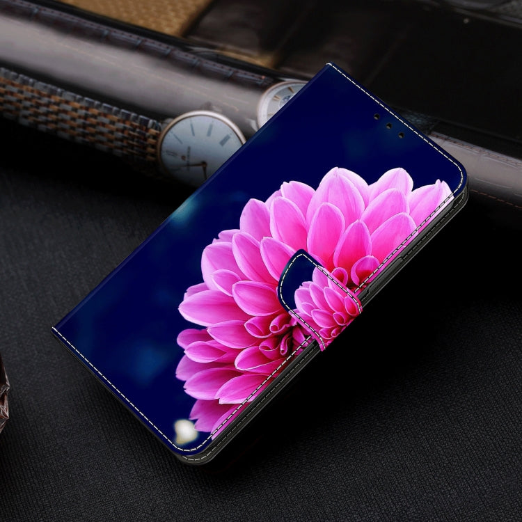 For Honor Magic6 Lite Crystal 3D Shockproof Protective Leather Phone Case(Pink Petals) - Honor Cases by PMC TechLife | Online Shopping South Africa | PMC TechLife | Buy Now Pay Later Mobicred