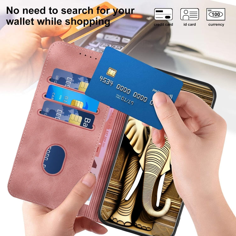 For Google Pixel 9 YX0060 Elephant Head Embossed Phone Leather Case with Lanyard(Pink) - Google Cases by PMC TechLife | Online Shopping South Africa | PMC TechLife | Buy Now Pay Later Mobicred