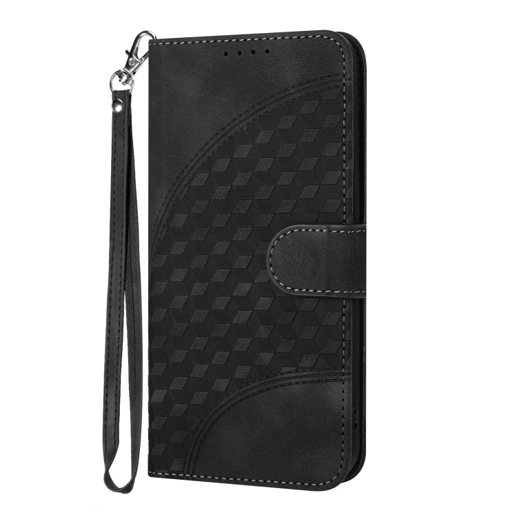 For Google Pixel 9 YX0060 Elephant Head Embossed Phone Leather Case with Lanyard(Black) - Google Cases by PMC TechLife | Online Shopping South Africa | PMC TechLife | Buy Now Pay Later Mobicred