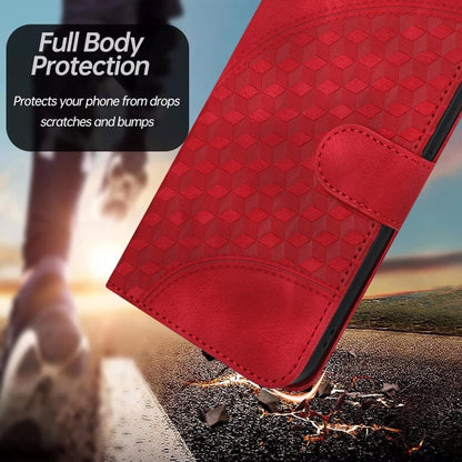 For Google Pixel 9 YX0060 Elephant Head Embossed Phone Leather Case with Lanyard(Red) - Google Cases by PMC Jewellery | Online Shopping South Africa | PMC Jewellery | Buy Now Pay Later Mobicred