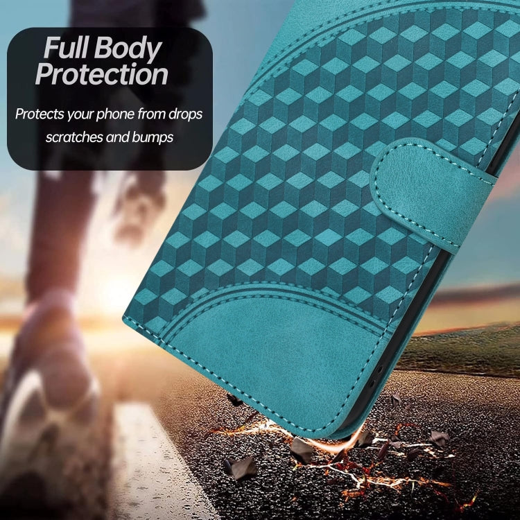 For Google Pixel 9 YX0060 Elephant Head Embossed Phone Leather Case with Lanyard(Light Blue) - Google Cases by PMC TechLife | Online Shopping South Africa | PMC TechLife | Buy Now Pay Later Mobicred