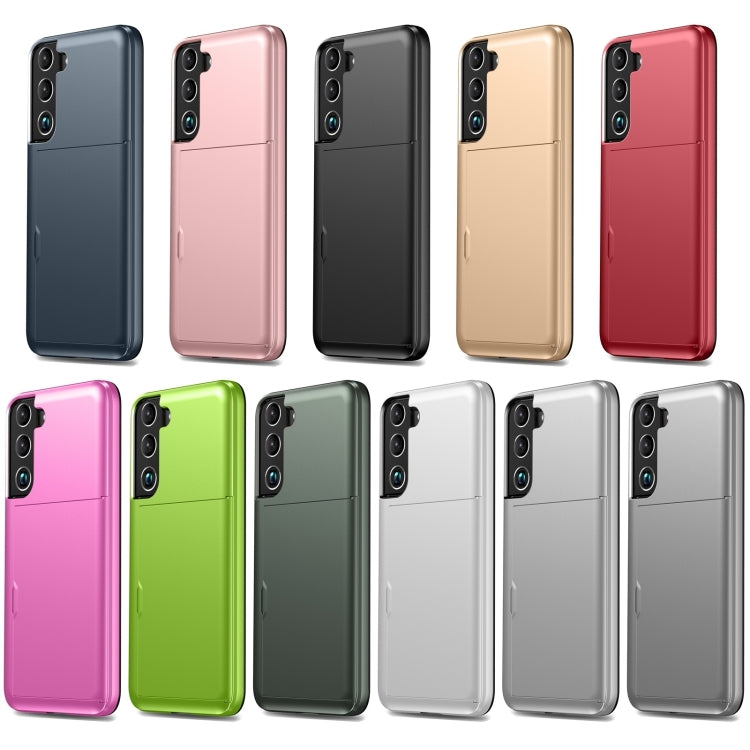 For Samsung Galaxy S24+ 5G Shockproof Armor Phone Case with Card Slot(Green) - Galaxy S24+ 5G Cases by PMC TechLife | Online Shopping South Africa | PMC TechLife