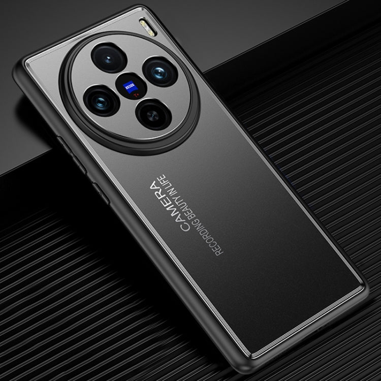 For vivo X100 Pro Frosted Metal Phone Case(Black) - free shipping - PMC TechLife - Order now!