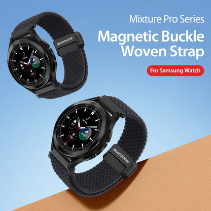 DUX DUCIS Mixture Pro Series Magnetic Buckle Nylon Braid Watch Band, Size:22mm(Midnight) - 22mm Bands by DUX DUCIS | Online Shopping South Africa | PMC Jewellery | Buy Now Pay Later Mobicred