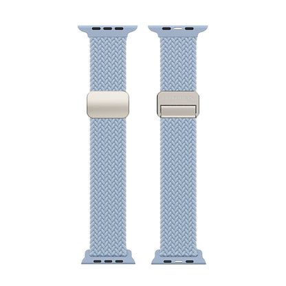 For Apple Watch SE 2023 40mm DUX DUCIS Mixture Pro Series Magnetic Buckle Nylon Braid Watch Band(Light Blue) - Watch Bands by DUX DUCIS | Online Shopping South Africa | PMC Jewellery | Buy Now Pay Later Mobicred