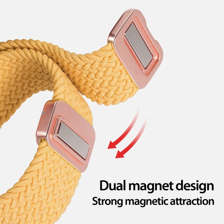 For Apple Watch Series 8 41mm DUX DUCIS Mixture Pro Series Magnetic Buckle Nylon Braid Watch Band(Sunny Color) - Watch Bands by DUX DUCIS | Online Shopping South Africa | PMC Jewellery | Buy Now Pay Later Mobicred