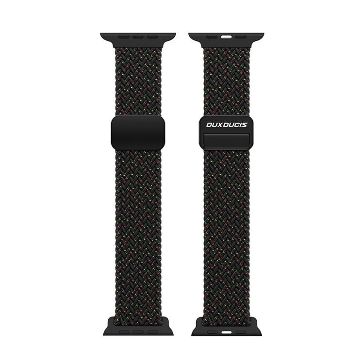 For Apple Watch SE 40mm DUX DUCIS Mixture Pro Series Magnetic Buckle Nylon Braid Watch Band(Black Unity) - Watch Bands by DUX DUCIS | Online Shopping South Africa | PMC Jewellery | Buy Now Pay Later Mobicred