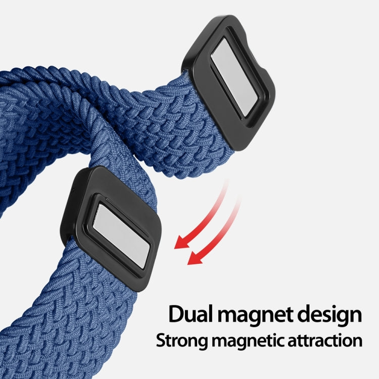 For Apple Watch Series 4 40mm DUX DUCIS Mixture Pro Series Magnetic Buckle Nylon Braid Watch Band(Storm Blue) - Watch Bands by DUX DUCIS | Online Shopping South Africa | PMC Jewellery | Buy Now Pay Later Mobicred