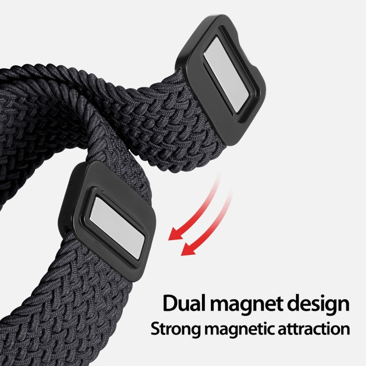 For Apple Watch Series 3 42mm DUX DUCIS Mixture Pro Series Magnetic Buckle Nylon Braid Watch Band(Midnight) - Watch Bands by DUX DUCIS | Online Shopping South Africa | PMC Jewellery | Buy Now Pay Later Mobicred