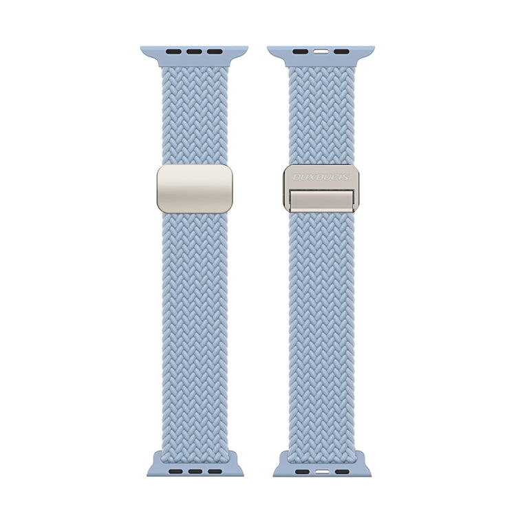 For Apple Watch Series 2 42mm DUX DUCIS Mixture Pro Series Magnetic Buckle Nylon Braid Watch Band(Light Blue) - Watch Bands by DUX DUCIS | Online Shopping South Africa | PMC Jewellery | Buy Now Pay Later Mobicred