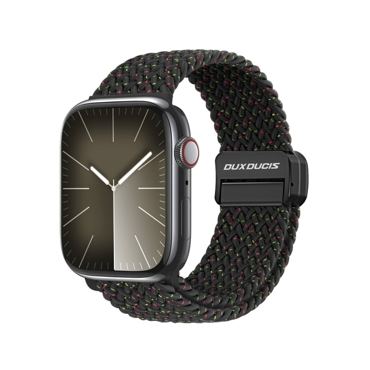 For Apple Watch 42mm DUX DUCIS Mixture Pro Series Magnetic Buckle Nylon Braid Watch Band(Black Unity) - Watch Bands by DUX DUCIS | Online Shopping South Africa | PMC Jewellery | Buy Now Pay Later Mobicred