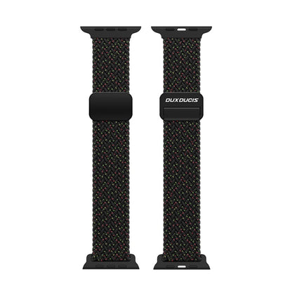 For Apple Watch 38mm DUX DUCIS Mixture Pro Series Magnetic Buckle Nylon Braid Watch Band(Black Unity) - Watch Bands by DUX DUCIS | Online Shopping South Africa | PMC Jewellery | Buy Now Pay Later Mobicred