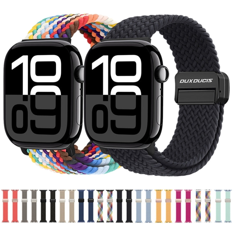 For Apple Watch 38mm DUX DUCIS Mixture Pro Series Magnetic Buckle Nylon Braid Watch Band(Midnight) - Watch Bands by DUX DUCIS | Online Shopping South Africa | PMC Jewellery | Buy Now Pay Later Mobicred