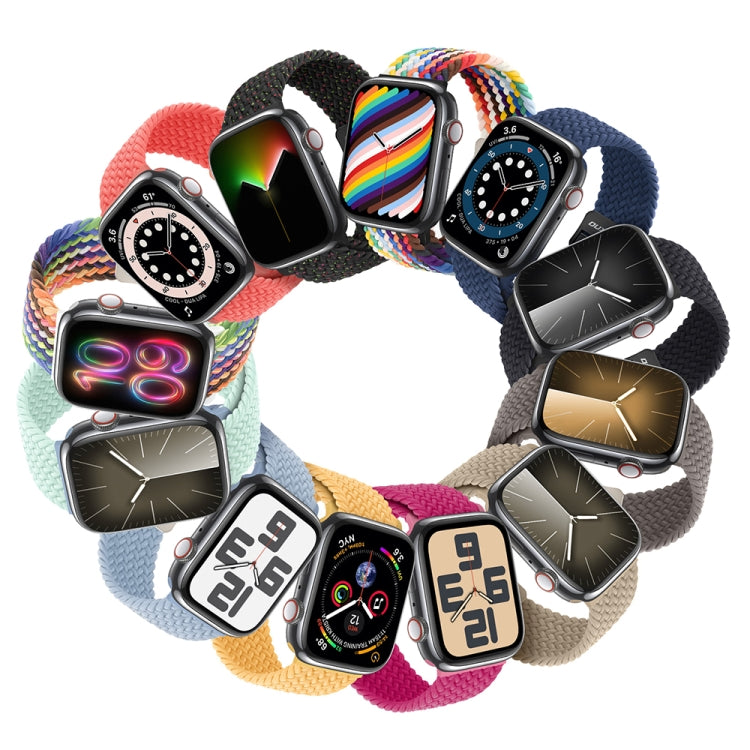 For Apple Watch SE 2022 40mm DUX DUCIS Mixture Pro Series Magnetic Buckle Nylon Braid Watch Band(Rainbow) - Watch Bands by DUX DUCIS | Online Shopping South Africa | PMC Jewellery | Buy Now Pay Later Mobicred