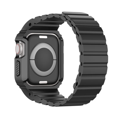 For Apple Watch 38mm DUX DUCIS OA Series Integrated Magnetic Watch Band(Black) - Watch Bands by DUX DUCIS | Online Shopping South Africa | PMC Jewellery | Buy Now Pay Later Mobicred