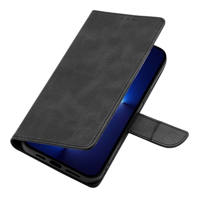 For Motorola Edge 5G 2024 Calf Texture Buckle Flip Leather Phone Case(Black) - Motorola Cases by PMC Jewellery | Online Shopping South Africa | PMC Jewellery | Buy Now Pay Later Mobicred