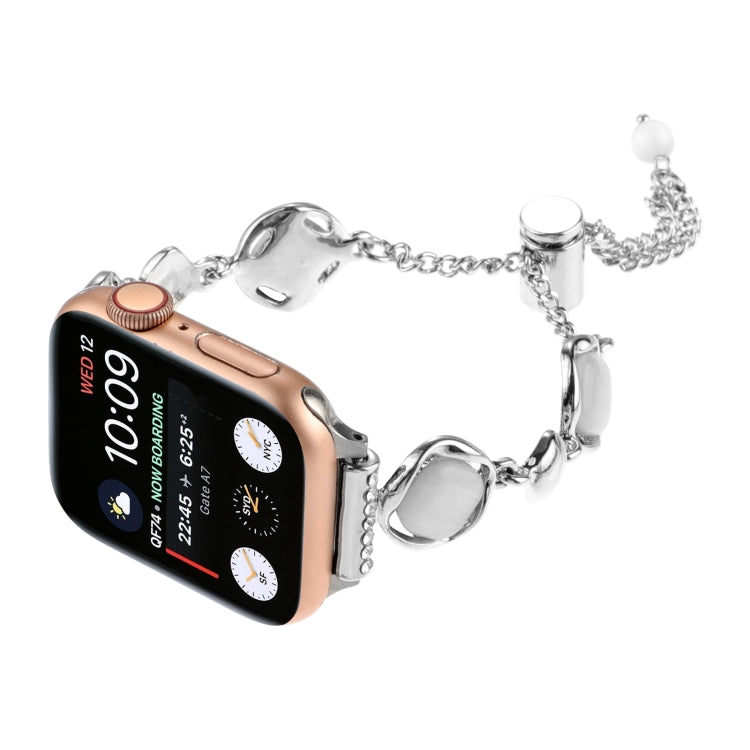 For Apple Watch Series 2 42mm Shell Metal Chain Bracelet Watch Band(Silver) - Watch Bands by PMC TechLife | Online Shopping South Africa | PMC TechLife | Buy Now Pay Later Mobicred