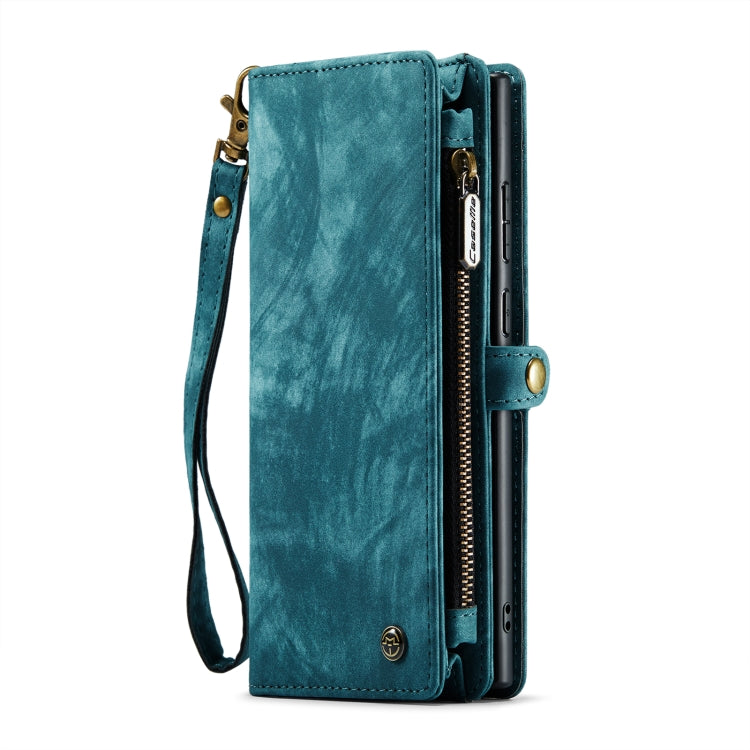 For Samsung Galaxy Note20 CaseMe-008 Detachable Multifunctional Horizontal Flip Leather Case with Card Slot & Holder & Zipper Wallet & Photo Frame(Blue) - Galaxy Note20 Cases by CaseMe | Online Shopping South Africa | PMC Jewellery | Buy Now Pay Later Mobicred