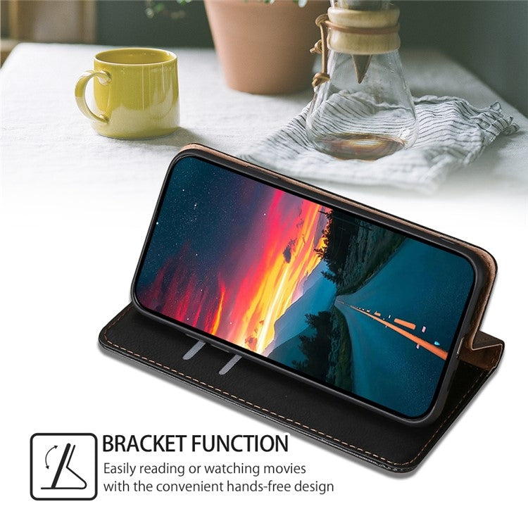 For Huawei Pura 70 Gloss Oil Solid Color Magnetic Leather Phone Case(Black) - Huawei Cases by PMC Jewellery | Online Shopping South Africa | PMC Jewellery | Buy Now Pay Later Mobicred