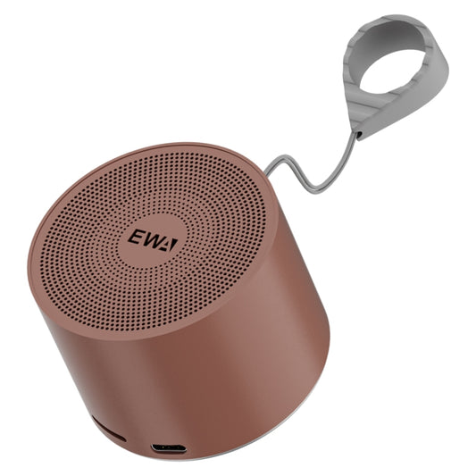 EWA A129 Mini Bluetooth 5.0 Bass Radiator Metal Speaker(Brown) - Mini Speaker by EWA | Online Shopping South Africa | PMC Jewellery | Buy Now Pay Later Mobicred