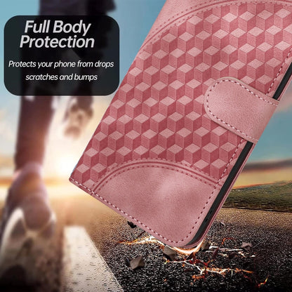 For Xiaomi Redmi K70 YX0060 Elephant Head Embossed Phone Leather Case with Lanyard(Pink) - K70 Cases by PMC Jewellery | Online Shopping South Africa | PMC Jewellery | Buy Now Pay Later Mobicred