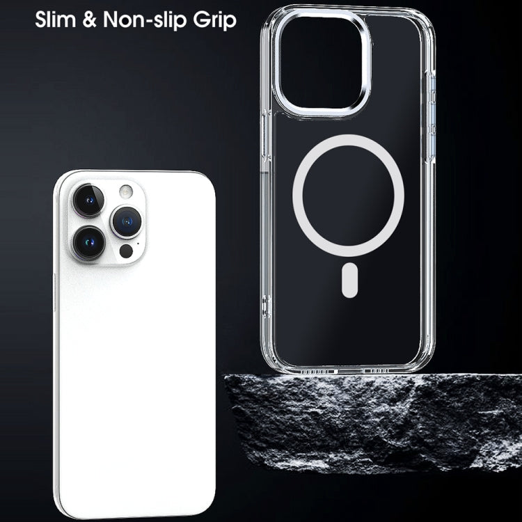 For iPhone 14 Pro MagSafe Magnetic Clear Phone Case(Sierra Blue) - iPhone 14 Pro Cases by PMC TechLife | Online Shopping South Africa | PMC TechLife